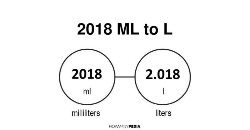 2018 ml to l