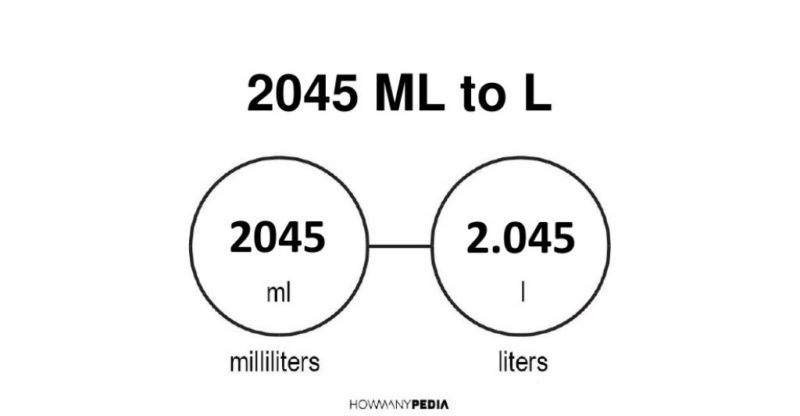 2045 ml to l