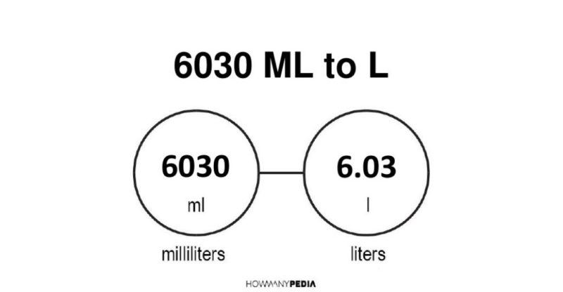 6030 ml to l