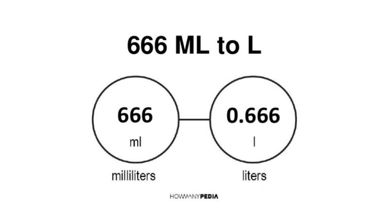 666 ml to l