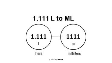 1.111 L to mL