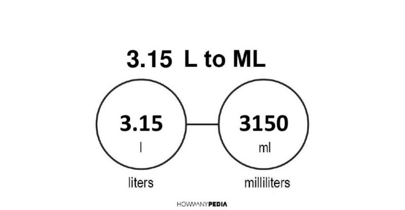 3.15 L to mL