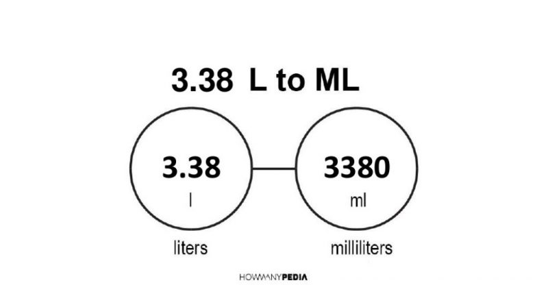 3.38 L to mL