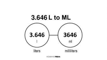 3.646 L to mL