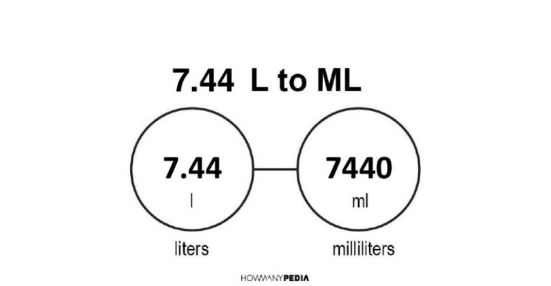 7.44 L to mL