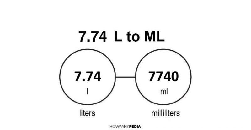 7.74 L to mL