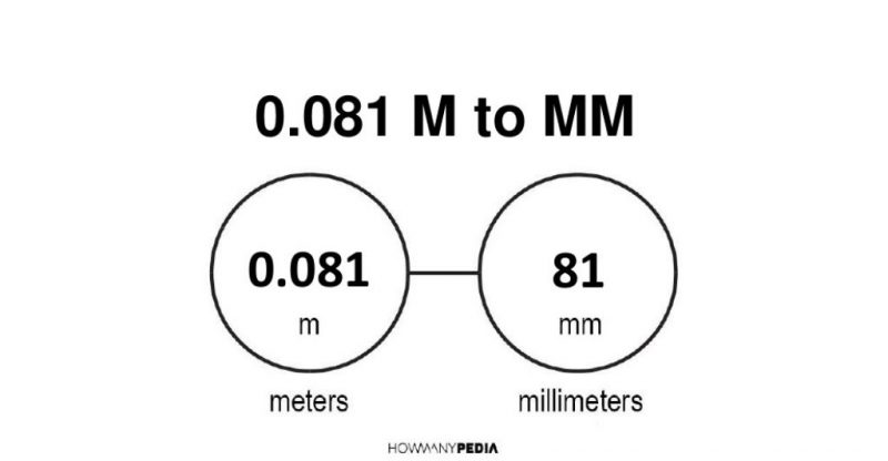 0.081 m to mm