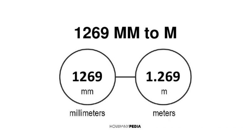 1269 mm to m