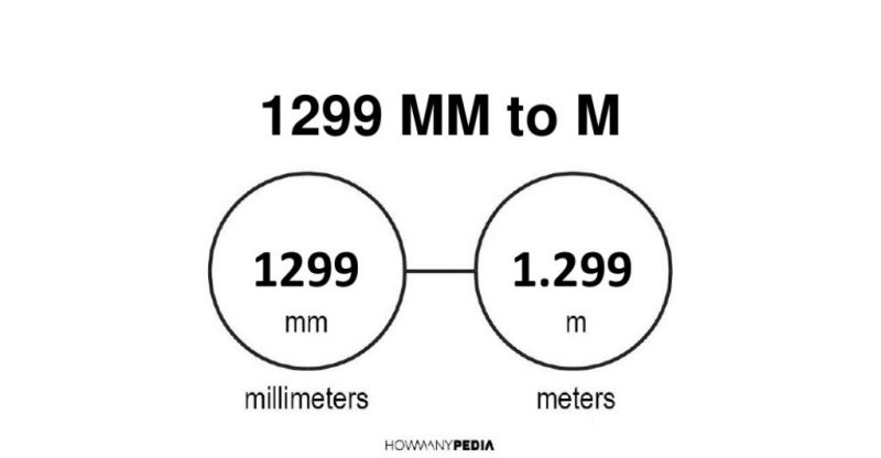 1299 mm to m