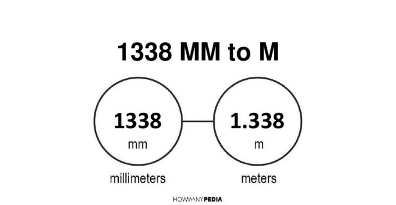 1338 mm to m