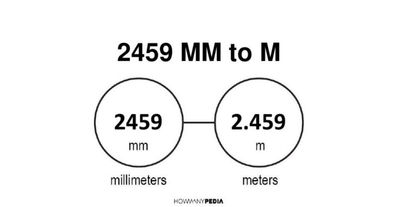 2459 mm to m