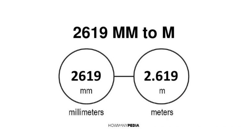 2619 mm to m