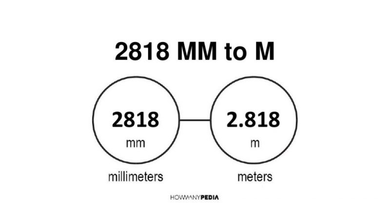 2818 mm to m