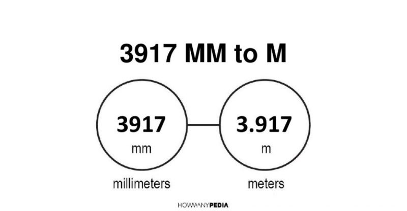 3917 mm to m