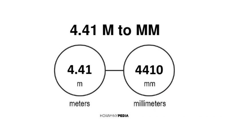 4.41 m to mm