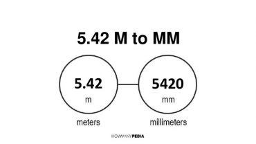 5.42 m to mm