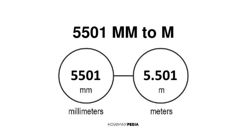 5501 mm to m