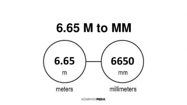 6.65 m to mm