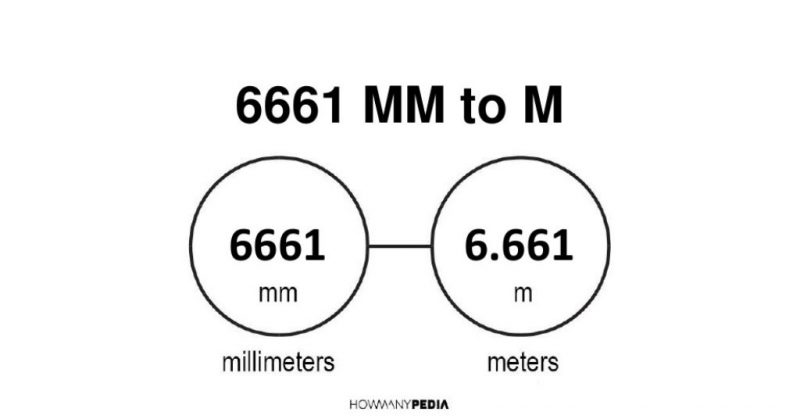 6661 mm to m