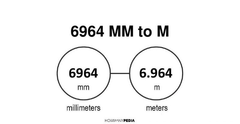 6964 mm to m