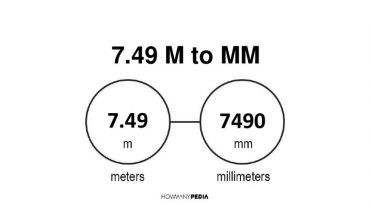 7.49 m to mm