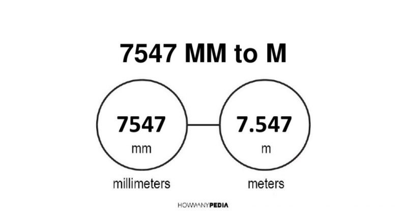 7547 mm to m