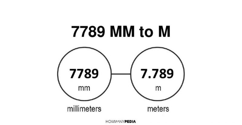 7789 mm to m