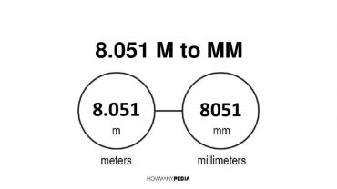 8.051 m to mm