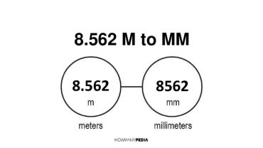 8.562 m to mm