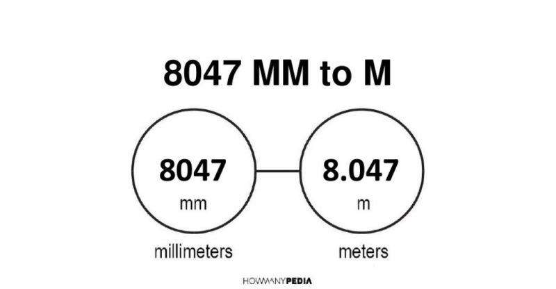 8047 mm to m