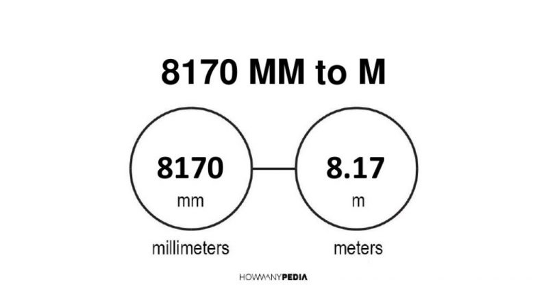 8170 mm to m