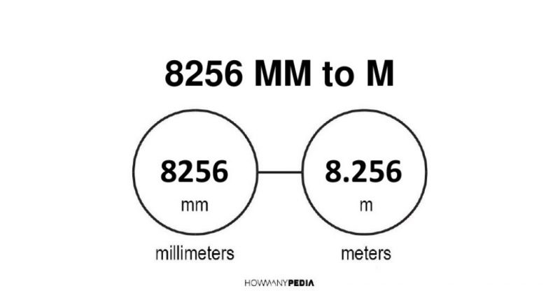 8256 mm to m