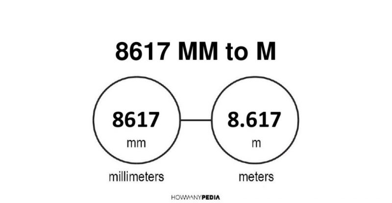 8617 mm to m