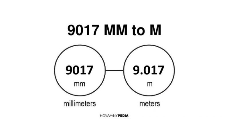 9017 mm to m