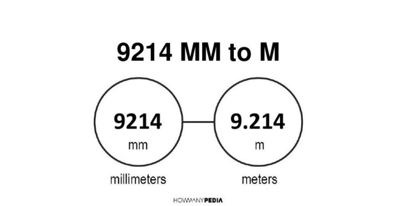 9214 mm to m