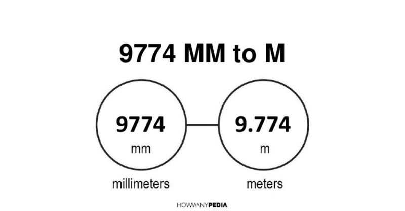 9774 mm to m