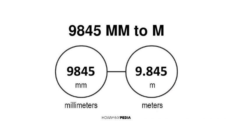 9845 mm to m