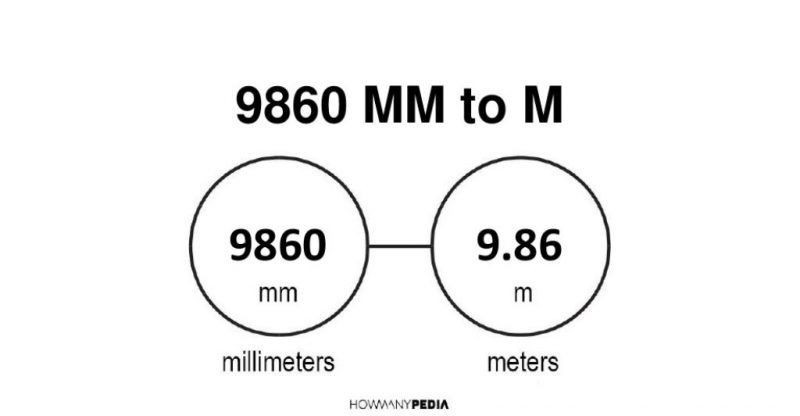 9860 mm to m